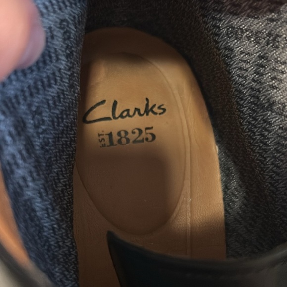 Clarks Men's Black Leather Chilver HI GTX Size 12 Classic Business - Picture 8 of 9